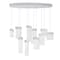 Cwi Lighting Carolina LED Chandelier With Pewter Finish 1090P40-10-269-O - alternate 1